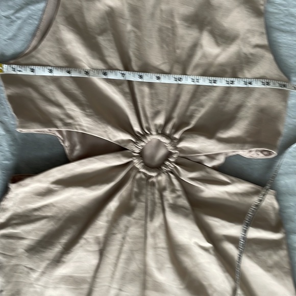 Zara Cut Out  Linen Blend Dress - Picture 7 of 8